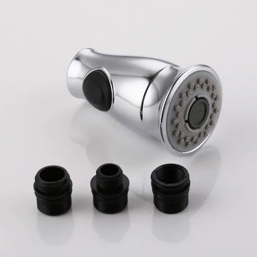 Miniatura 5 de Rociador de repuesto universal extraíble para grifo desplegable para fregadero de cocina, cromado