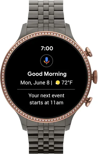 Miniatura 7 de Fossil - Reloj inteligente con pantalla táctil Gen 6 con altavoz para mujer medición de frecuencia cardíaca oxígeno en sangre GPS pagos sin contacto