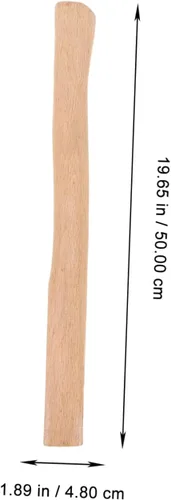 Miniatura 3 de Mango de hacha de madera de 19.68 pulgadas, mango de hacha de repuesto para corte de leña y camping, pieza de madera ergonómica duradera con fácil