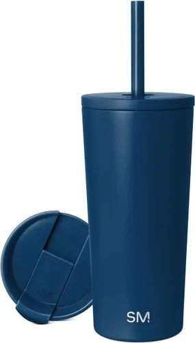 Miniatura 40 de Simple Modern- Vaso con aislamiento, c/tapa y pajilla Taza de viaje Botella de agua de ac. inox. reutilizable Unisex Colecc. Classic 24 oz