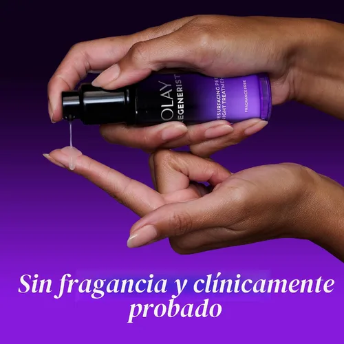 Miniatura 9 de Olay Regenerist - Exfoliante químico para cara, mascarilla facial durante la noche, cuidado de la piel antienvejecimiento, suero de noche