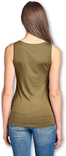 Miniatura 4 de Camiseta sin mangas de bambú extra suave para mujer, fabricada en Estados Unidos