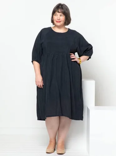 Miniatura 3 de Patrón de costura de arco estilo - Paquete de extensión de vestido tejido Hope Woven Plus (tallas 10-22)