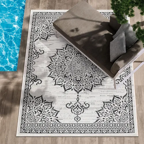 Miniatura 60 de CAMILSON Alfombra para exteriores, alfombras modernas para patios interiores y exteriores, tapetes de cocina y pasillo, alfombra lavable para porche