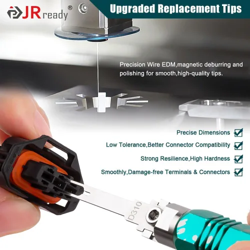 Miniatura 4 de JRready ST5278 Puntas de Repuesto para Herramienta de Extracción de Pines 26 Piezas Puntas de Herramienta Extractora de Pines Herramienta de St5278