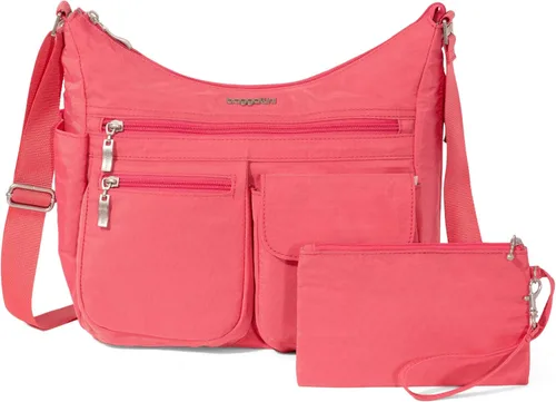 Miniatura 70 de Baggallini womens Everywhere Bagg Crossbody Women 11x9 Lightweight Nylon Hobo Water-resistant Travel Bag W/Rfid