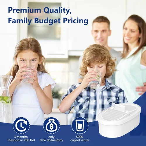 Miniatura 8 de Filtro de repuesto para Waterdrop® WD-PF-01A Plus, paquete de 3, reduce PFOA/PFOS, cloro, dura 3 meses o 200 galones, filtración de agua premium