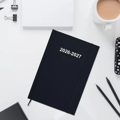 Miniatura 7 de Agenda 2026 – Agenda semanal y mensual de enero de 2026 a diciembre de 2026, agenda 2026 de 5.8 x 8.3 pulgadas con bolsillo interior, banda