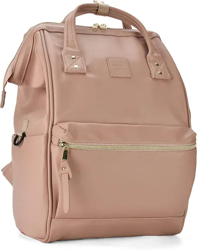 Miniatura 9 de Kah&Kee - Mochila de cuero con compartimento para laptop, ideal para viajes, escuela, para mujeres y hombres, marrón claro (Camel Beige)), PU1211