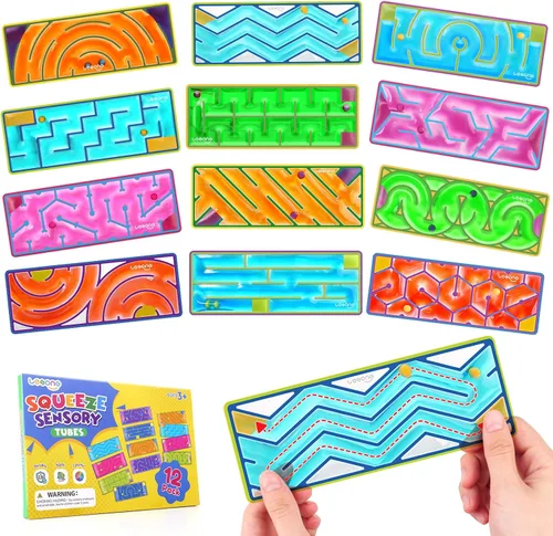 12-Pack de juguetes sensoriales para niños y adultos: herramientas calmantes y silenciosas para niños con autismo - Juguetes antiansiedad para