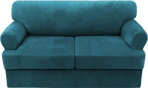 Miniatura 56 de H.VERSAILTEX Funda para sofá de 2 piezas, fundas para sillón con cojines en forma de T, funda para sofá de terciopelo grueso, protector de muebles