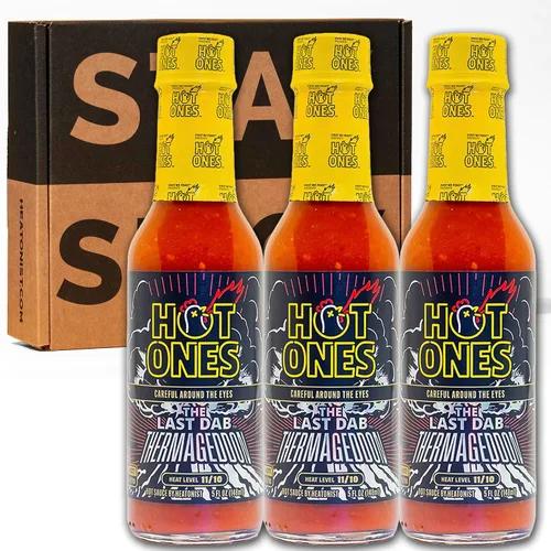 Miniatura 12 de Hot Ones The Last Dab Apollo - Salsa picante hecha con ingredientes naturales y sabores extra picantes, la única salsa picante en el mundo hecha