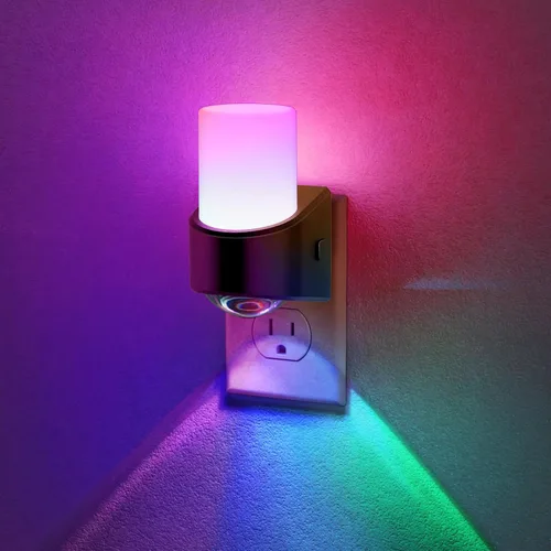 Miniatura 15 de JandCase Luces nocturnas enchufables a la pared, proyector de estrellas, luz nocturna de galaxia automática 3CCT, enchufe con sensor de luz