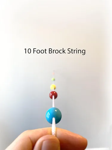 Miniatura 2 de Brock String, Herramienta de entrenamiento de insuficiencia de convergencia visual para fortalecimiento muscular ocular, ejercicio de enfoque