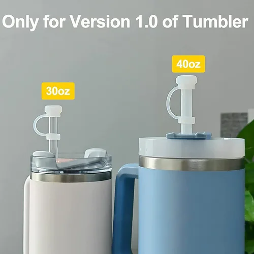 Miniatura 2 de Tapón de silicona a prueba de derrames, 6 piezas. Compatible con Stanley Cup 1.0 de 40 onzas/30 onzas, accesorios mejorados para vasos, incluye 2