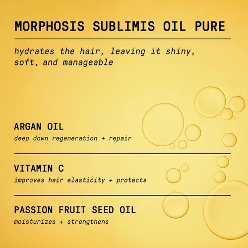 Miniatura 5 de FRAMESI Morphosis Sublimis - Aceite puro para el cabello, 3.4 onzas líquidas, hidrata y revitaliza el cabello, ingredientes naturales, seguro