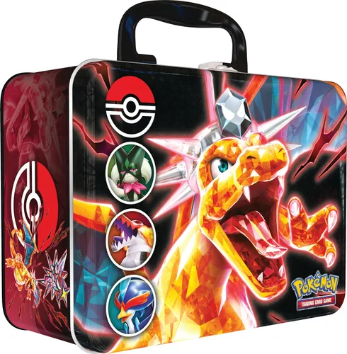 Pokémon TCG: Cofre de coleccionista (Otoño de 2023): Meowscarada, Skeledirge y Quaquaval (3 tarjetas promocionales de aluminio y 6 paquetes de