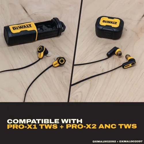 Miniatura 6 de DEWALT Cordón antipérdida para auriculares TWS y TWS ANC – Cable de seguridad duradero para un ajuste seguro y fácil acceso, correa de cuello