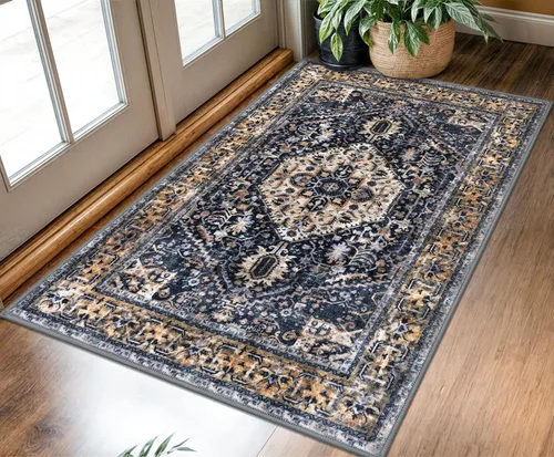 Miniatura 135 de KOZYFLY Alfombra Pequeña de Área 2x3 Pies Alfombras para Entrada Lavable Boho Alfombra de Entrada Antideslizante Tapete de Puerta Interior Entrada