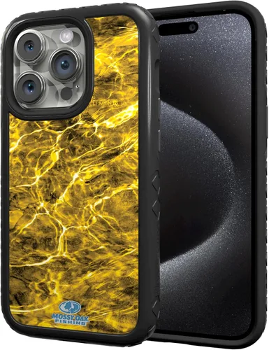 Miniatura 103 de cellhelmet Mossy Oak Agua Yellowfin Funda de doble capa en gris diseñada para iPhone 13 Mini a prueba de golpes y caídas, duradera, como se ve