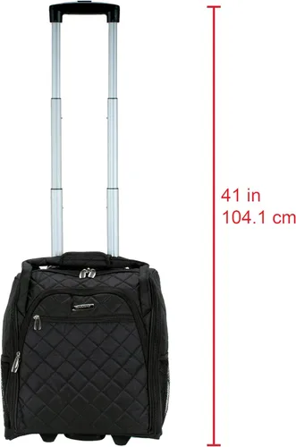 Miniatura 43 de Rockland Melrose - Maleta con ruedas, de porte vertical, para caber debajo del asiento, Rojo), BF31-RED