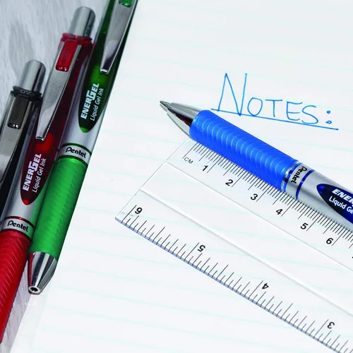 Miniatura 14 de Pentel EnerGel Pearl RTX, 0.028 in, tinta negra, caja de 12 (BL77PWP-A)