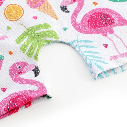Miniatura 90 de HOZIY - Leotardos de gimnasia con pantalones cortos brillantes para niñas pequeñas; estampados de unicornio, aurora, arco iris, sirena, dinosaurio