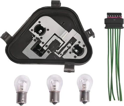 Miniatura 7 de Panel de Enchufe de Bombilla de Luz Trasera Izquierda del Conductor y Conector de Enchufe y Tres Bombillas 63217313043 Compatible con BMW Serie 3