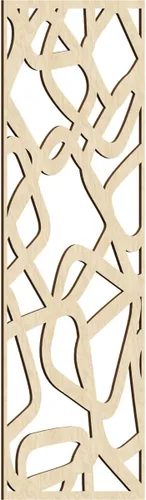 Miniatura 177 de Acme Paneles de pared decorativos de madera con calado, 9 3/8 pulgadas de ancho x 24 3/8 pulgadas de alto x 1/4 de alto, roble rojo