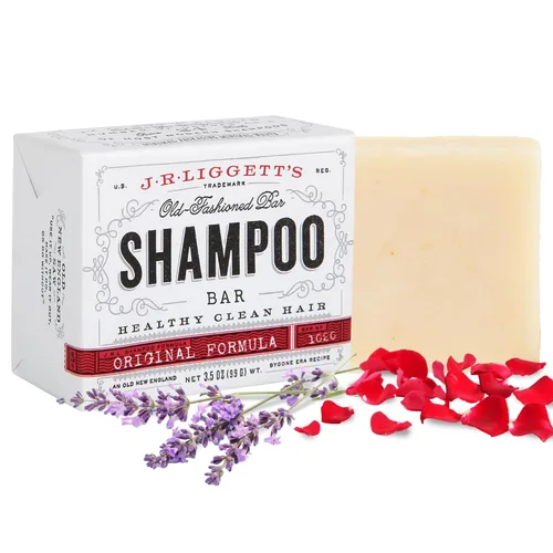 J·R·LIGGETT'S Barra de Champú - Fórmula Original, Barra de Champú Sólida Totalmente Natural para Cabello con Aceite de Coco y Aceite de Ricino, Sin