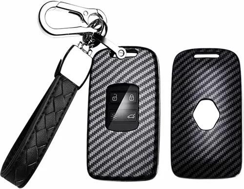 Funda para llave compatible con Renault Kadjar Koleos Clio Scenic Megane Duster Sandero Twingo - Carcasa para llaves de coche, cadenas