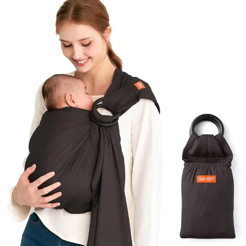 Miniatura 11 de Mamaway Portabebés para recién nacidos y niños pequeños (soporta hasta 165 libras), certificado IHDI, hecho de rayón y lino, suave y transpirable