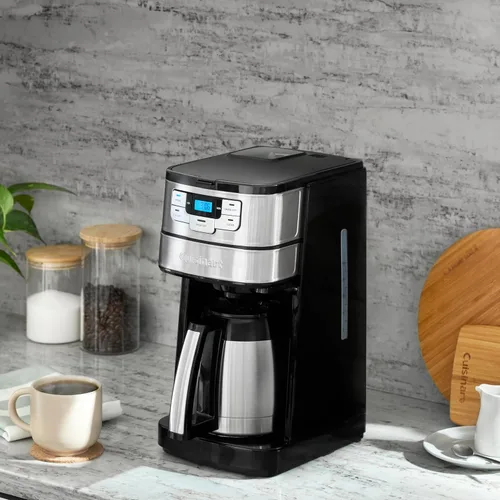 Miniatura 2 de Cafetera automática de molienda y preparación Cuisinart de 10 tazas con molinillo de cuchillas, máquina de café programable con jarra de vidrio