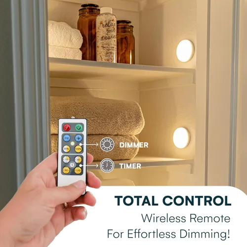 Miniatura 2 de Brilliant Evolution Luces adhesivas con control remoto - Juego de 6 luces LED controladas por control remoto debajo de los gabinetes - Luces