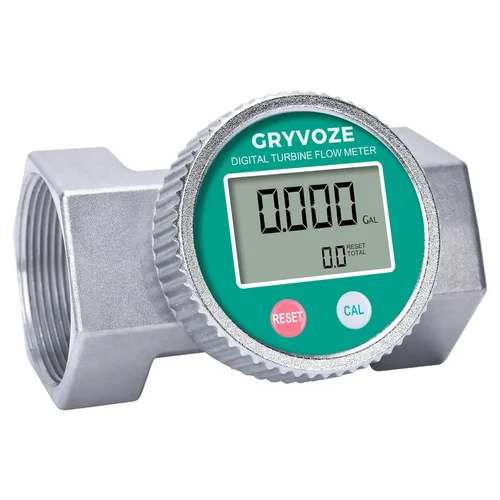 Miniatura 9 de Medidor de flujo resistente a la corrosión impermeable de 1 pulgada con revestimiento de PTFE, medidor de flujo digital NPT en línea de 2.4 a 26.4