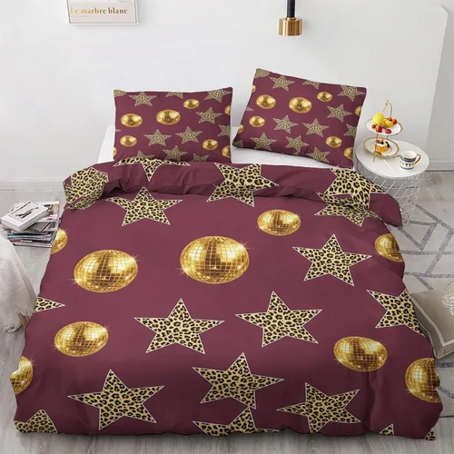 Miniatura 10 de Retro Disco Ball Duvet Cover Twin Size - Synthwave Neon Grid Bedding Set & Bedroom Decor, 2 Piece, Soft Microfiber Reversible Comforter Cover & 1