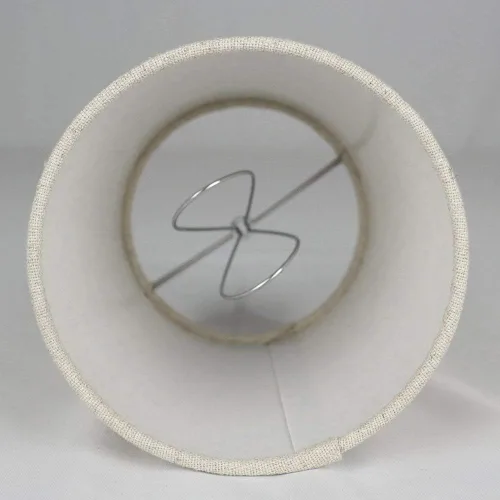 Miniatura 5 de Juego de 5 pantallas de lámpara de araña de lino natural con clip, 4 x 5 x 5 pulgadas