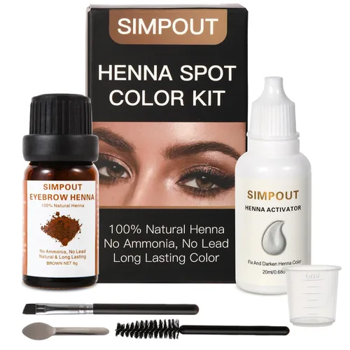 Miniatura 9 de Tinte de cabello de henna natural puro, a prueba de agua y manchas, uso profesional en el hogar y en el salón, fácil de aplicar (marrón oscuro)