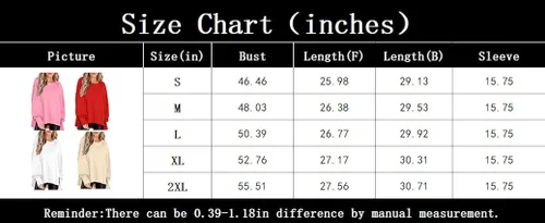 Miniatura 5 de BWQ Women's Oversized Sweatshirt Crew Neck Long Sleeve Shirts Pullover Long Sleeve Tops