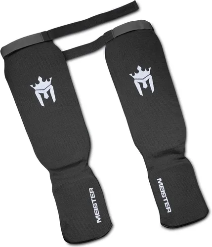 Miniatura 3 de Meister Espinilleras y empeine de tela elástica MMA (par) Comfort-fit protection with flexible impact padding for MMA, Muay Thai and kickboxing.