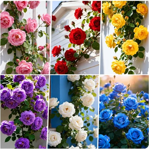 Más de 500 rosas trepadoras perennes para plantar arbustos trepadores de vid fragante mariposa rara sin OMG semillas de flores de herencia para