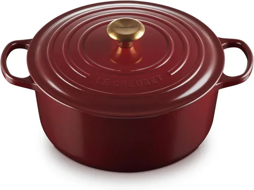 Miniatura 43 de Le Creuset Horno holandés redondo de hierro fundido esmaltado, 4.5 cuartos de galón, Marsella Marseille