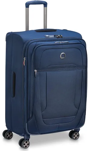 Miniatura 4 de DELSEY PARIS Helium DLX Softside - Maleta expandible con ruedas giratorias, azul marino, a cuadros, mediano de 25 pulgadas