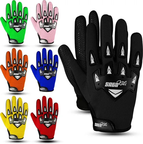 SAGA SPORTS Guantes de bicicleta para niños para futuros campeones. Guantes de motocross con la máxima protección. Guantes esenciales para motocross