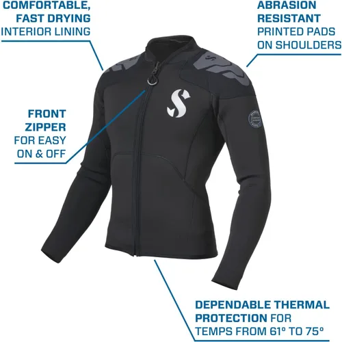 Miniatura 3 de SCUBAPRO Everflex Yulex Dive Long Sleeve Top, Men, 3mm