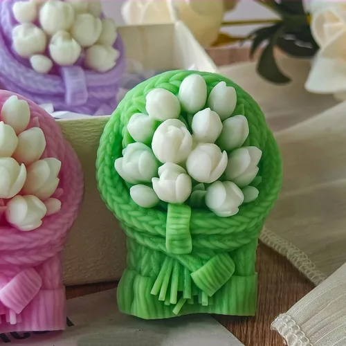 Miniatura 8 de Molde de resina para dados de 7 cavidades, moldes de silicona de fundición de resina para decoración del hogar y fabricación de velas, molde