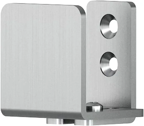 JUBEST Guía de piso de acero inoxidable para montaje en pared, herrajes para puertas corredizas de granero de hasta 1-3/4 "W 1-7/8 "H