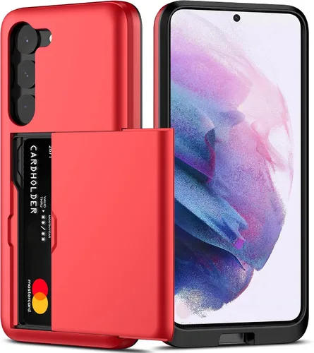 Miniatura 8 de Nvollnoe Funda para Samsung S23 con tarjetero 5G de 6.1 pulgadas, delgada, de doble capa, resistente, protector para Galaxy S23, funda con ranura