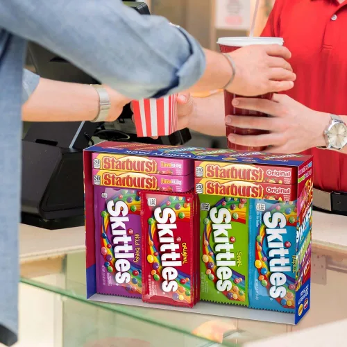 Miniatura 6 de SKITTLES & STARBURST - Paquete surtido de dulces surtidos para vacaciones, regalos, fiestas, surtido de dulces, caja a granel de 62.79 onzas