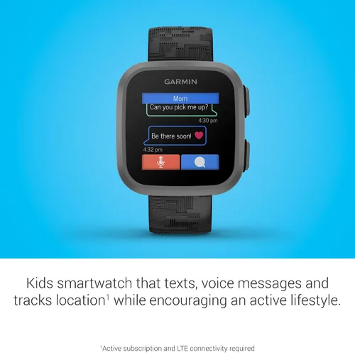 Miniatura 3 de Garmin Bounce™, Reloj Inteligente para Niños, Mensajes de Texto y Voz Bidireccionales, Seguimiento de Ubicación, Camuflaje Negro
